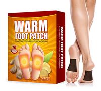 Detox Foot Patches, 50PCS Foot Warmer Pads Remove Body Toxins, Ginger Bamboo Foot Pads for Stress Relief and Deep Sleep