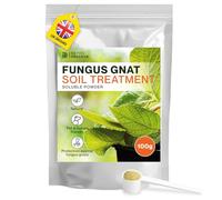 Detox Organica Anti-Fungus Gnat Soil Treatment 100g - Powder 100% Soluble - Multi-Pest Control for Gnats, Black Flies, and Mosquito Larvae - with 5g Measuring Scoop