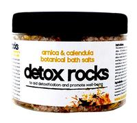 Detox Rocks Bath Salts * Arnica Calendula Himalayan Pink Salt Rocks Infused with Seaweed, Calendula Flowers, Arnica Petals with Sweet Orange & Rosemary Essential Oils