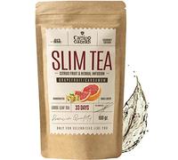 Detox & Slim Tea for Bloating Relief and Weight Loss CAMINO DE CABRAS® - Metabolism Booster - Loose leaf Herbal Infusion with Grapefruit, Green Tea, Nettle, Dandelion, Guarana, Matcha, Mate - 100g