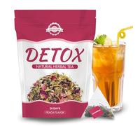 Detox Tea - 28 Days Herbal Tea | Natural Wellness Tea with Green Tea & Dandelion | Gentle Cleanse & Metabolism&Healthy Weight Support | Vegan, Caffeine-Free, Peach Flavour