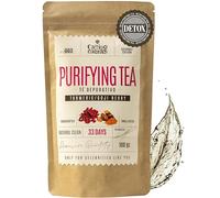 DETOX TEA - Liver Cleanse Detox and Repair - Constipation & Bloating Relief - Green Tea, Dandelion Root, Horsetail, Turmeric, Ginger, Pomegranate, Pineapple - All Natural Herbal Tea Infusion 100 g