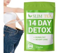 Detoxification Tea for Weight Loss, Herbal Diet, Unique Mix with Lotus Leaves, Wigridge, Moringa Seeds, Blueberries, and Green Tea, Suitable for 14 Day Digestive Detoxification Treatment