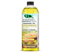 Detoxifying Massage Oil - Deep Tissue Lymphatic Support with Sunflower Oil, Grapefruit & Lemon - Natural Aromatherapy for Body Detox, Relaxation & Skin Care (1000ml Cap)