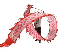 DETPWVWB Dragon dance streamers, flowing silk dragons, For Spring Festival Elderly Fitness & Entertainment Equipments Folk Toys rave accessories(Pink,8m/26.2ft)