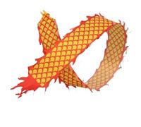 DETPWVWB Dragon dance streamers, flowing silk dragons, For Spring Festival Elderly Fitness & Entertainment Equipments Folk Toys rave accessories(Yellow,8m/26.2ft)
