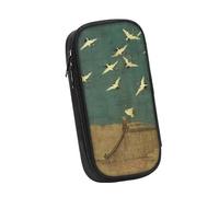 DETPWVWB Retro Classic Chinese Literature Pencil Case - Large Capacity Canvas Stationery Box for Students and Artists(Style 11)