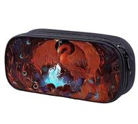 DETPWVWB Retro Classic Chinese Literature Pencil Case - Large Capacity Canvas Stationery Box for Students and Artists(Style 3)