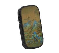 DETPWVWB Retro Classic Chinese Literature Pencil Case - Large Capacity Canvas Stationery Box for Students and Artists(Style 8)