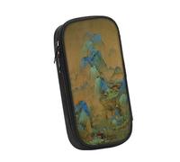 DETPWVWB Retro Classic Chinese Literature Pencil Case - Large Capacity Canvas Stationery Box for Students and Artists(Style 10)