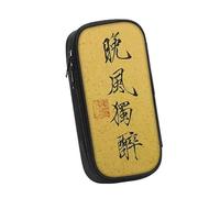 DETPWVWB Retro Classic Chinese Literature Pencil Case - Large Capacity Canvas Stationery Box for Students and Artists(Style 12)