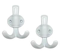 DETPWVWB Wall-Mounted Coat Hook, Hanging Hook, Charming Metal Hooks for Hanging Towels, Backpacks and Keys, Wall-Mounted, Set of Three(White)