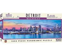 Detroit Michigan 1000 piece panoramic jigsaw puzzle 990mm x 330mm