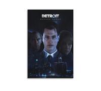 Detroit Become Human Connor Video Game Poster Decorative Painting Canvas Wall Art Living Room Decor Posters 12x18inch(30x45cm)