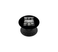 Detroit City Landmarks Vintage Collage PopSockets Adhesive PopGrip