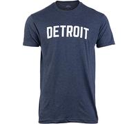 Detroit | Classic Retro City Grey Detroiter 313 Cool Michigan Men Women T-Shirt - Blue - Medium