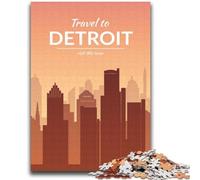 Detroit Jigsaw Puzzles for Teenagers, Toys Educational Games Stress Relieving Wishlist with Santa Claus 2000pcs(70x100cm)