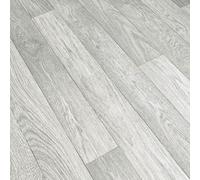 Detroit Light Grey Effect Vinyl Lino Flooring Kitchen Bathroom Waterproof Roll Sheet Anti-Slip Cushion Grandismo (4m x 1m)