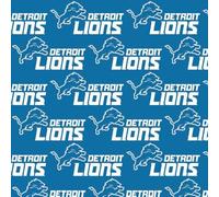 Detroit Lions Cotton Fabric - NFL Team Logo Cotton Fabric by The Yard, Fat Quarter, Half Yard, 1 Yard, 2 Yard Cuts