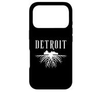 Detroit Michigan Skyline Graphic - From the Ground Up Design Case for iPhone 17 Pro