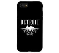 Detroit Michigan Skyline Graphic - From the Ground Up Design Case for iPhone SE (2020) / 7/8