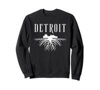 Detroit Michigan Skyline Graphic - From the Ground Up Design Sweatshirt