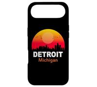 Detroit Michigan State USA Vintage Sunset Retro City Skyline Case for iPhone Air