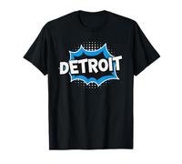 Detroit Retro City Energy Vintage Comic Detroit T-Shirt