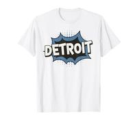 Detroit Retro City Hype Vintage Comic Detroit T-Shirt