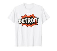 Detroit Retro City Mood Vintage Comic Detroit T-Shirt