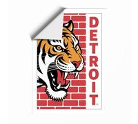 Detroit Tiger Spirit Retro Unframed Wall Art Print A2 (59.4×42cm), Wall Decor for Living Room, Bedroom, Office & Home, Art Gift