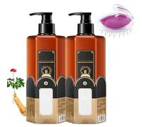 Detroitrain Fragrant Nourishing Shampoo, Amino Acid Shampoo, Fluffy Texture Long-Lasting Fragrance, Deep Cleaning and Moisturizing, Improve Dry Hair (2pcs)