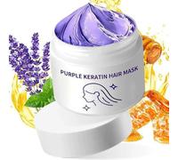 Detroitrain Purple Keratin Hair Mask,2025 New Hair Repair Moisturizing Conditioner,Power Purple Hair Mask,Deep Conditioning for Hair,Hydrates & Restores Softness,Activates Hair Roots (1 Box)