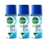 Dettol All-in-One Disinfectant Spray Crisp Linen, 400 ml, Pack of 3 (Packaging May Vary)