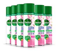 Dettol All In One Disinfectant Spray, Orchard Blossom, 6 x 300 ml Multipack, Fresh Pet & Shoe Sanitiser, Sofa Cleaner, Antibacterial Liquid, Ideal fo