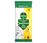 Dettol Anti-Bacterial Cleansing Surface Wipes Citrus Large 72 Pack