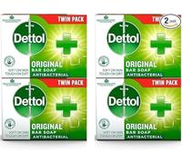 Dettol Anti-Bacterial Original Bar Soap, 2 Count (Total 4 Bars)