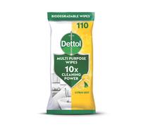 Dettol Antibacterial Multipurpose Cleaning Wipes x110 Wipes Citrus (Pack of 4) 3297488