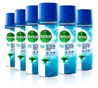 Dettol Antibacterial All-In-One All Purpose Disinfectant Spray Crisp Linen, 400ml, Multipack Of 6