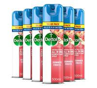 Dettol Antibacterial All in One disinfectant Spray Summer Fruits 500ml x 6