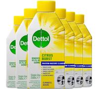 Dettol Antibacterial Cleaner for Washing Machine Lemon 250ml x 6 Count