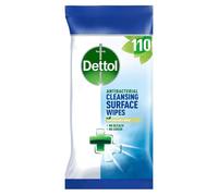 Dettol Antibacterial Cleansing Surface Biodegradable Wipes, Lime and Mint, 110 Wipes, Disinfectant, Home Hygiene, Kills 99.9 Percent of Germs
