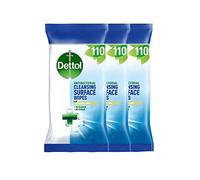 Dettol Large Antibacterial Wipes - 110 Pack x 3 (330 Wipes)