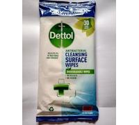 Dettol Antibacterial Cleansing Surface Wipes - 30 pcs