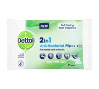 Dettol Antibacterial Hand Wipes Fresh Scented 135 Wipes 15 x 9pck Anti
