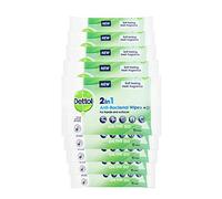 Dettol Antibacterial Hand Wipes, Fresh Scented, 135 Wipes (15 x 9pck) Antiseptic, Disinfectant, Travel Hygiene, First Aid Essential, Biodegradable