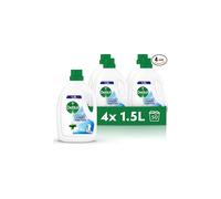 Dettol Antibacterial Laundry Cleanser, Sanitiser Additive, Fresh Cotton Fragrance, Multipack of 4 x 1.5 L, Total of 6L (Packaging may vary)