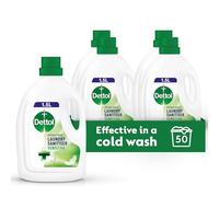 Dettol Antibacterial Laundry Sanitiser, Fragrance Free, 1.5L (4 x 1.5L, Total 6.0L), For Sensitive Skin, Gentle Cleanser, Effective Hygiene Solution, Disinfectant, Kills 99.9 Percent of Germs