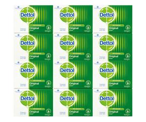Dettol Antibacterial Soap Bars Disinfectant 100g [6 Twin Packs] x 12