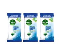 Dettol Antibacterial Surface Wipes 30 Large Wipes - Pack Of 3
